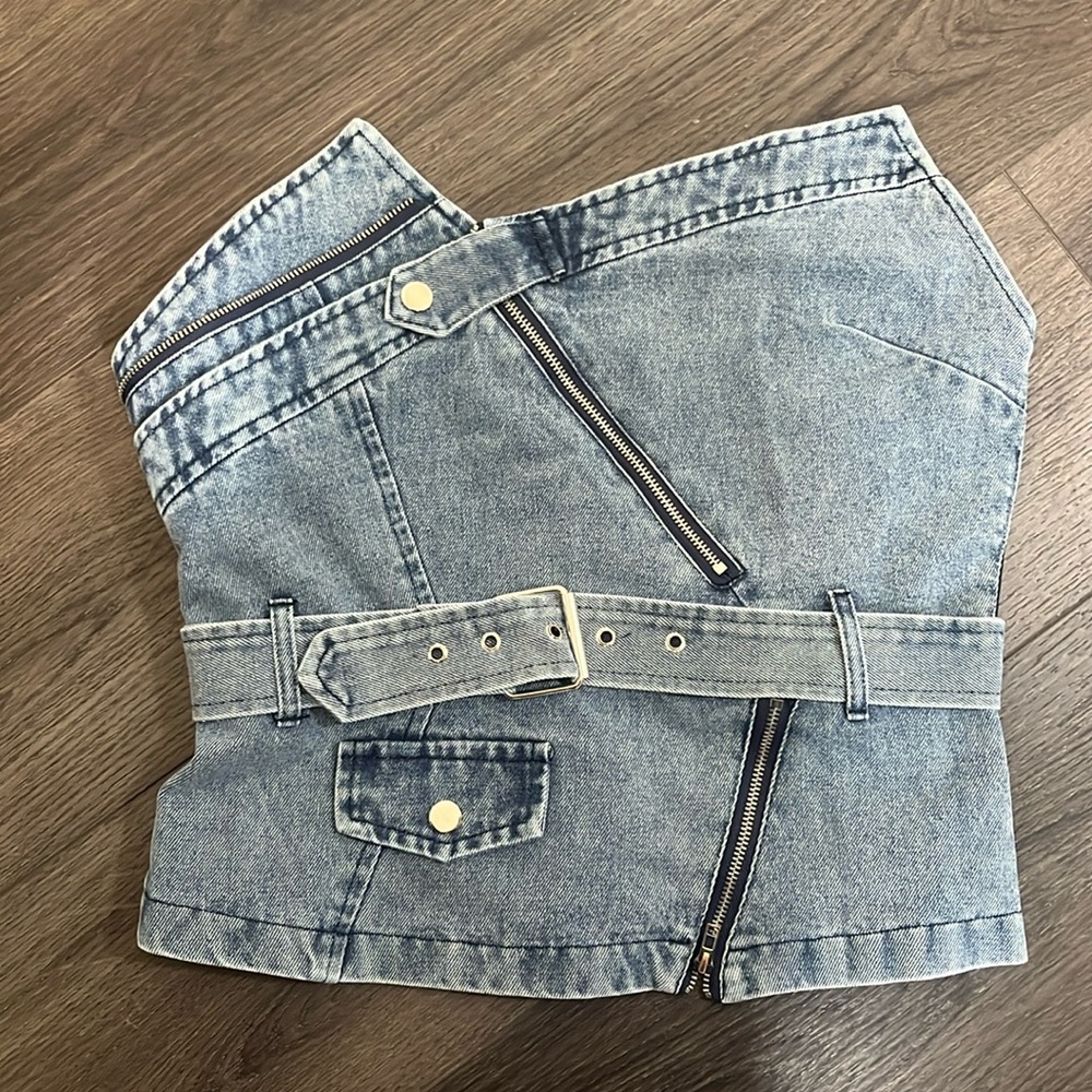 Jean asymmetrical top
